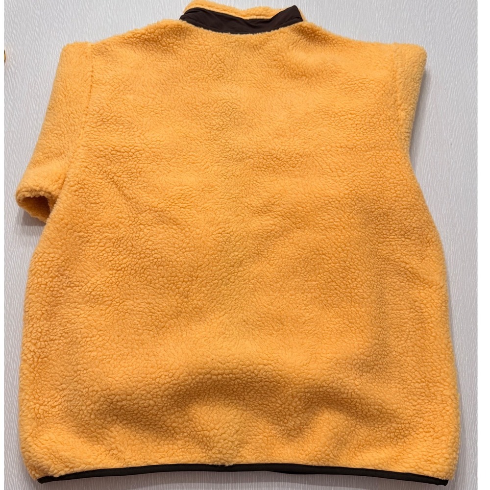 Cactus Jack Travis Scott Trails Sherpa Fleece Jacket Yellow Brown Mens XL - Picture 8 of 8